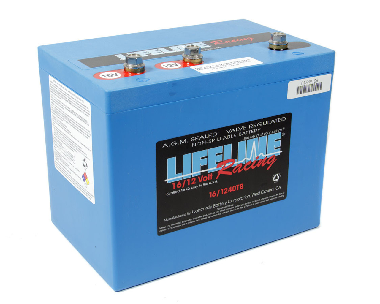 16 Volt 3 Post Battery LL-16/1240TB