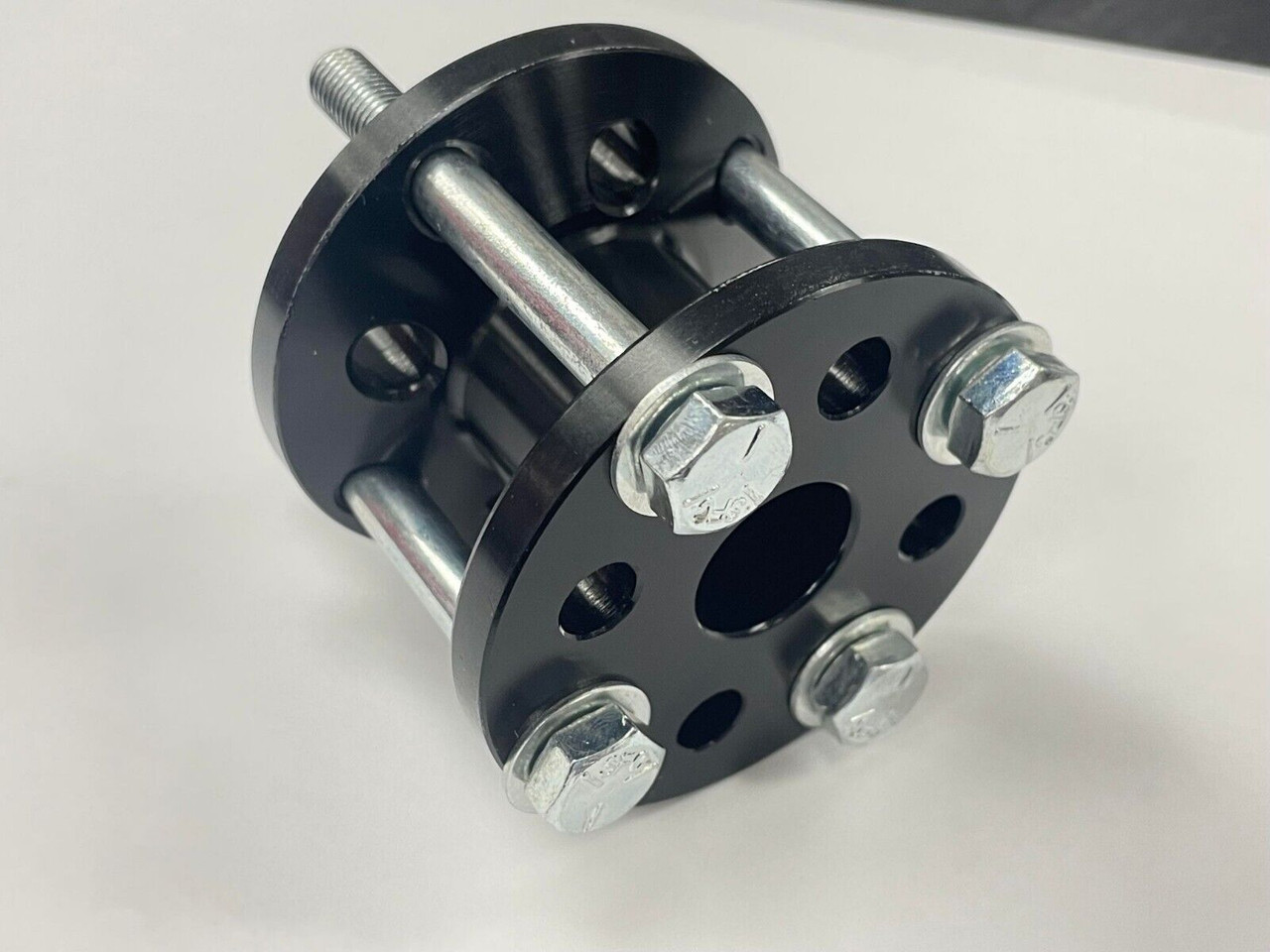 2-Inch Billet Aluminum Fan Spacer Kit - Black Anodized with Bolts & Bushings