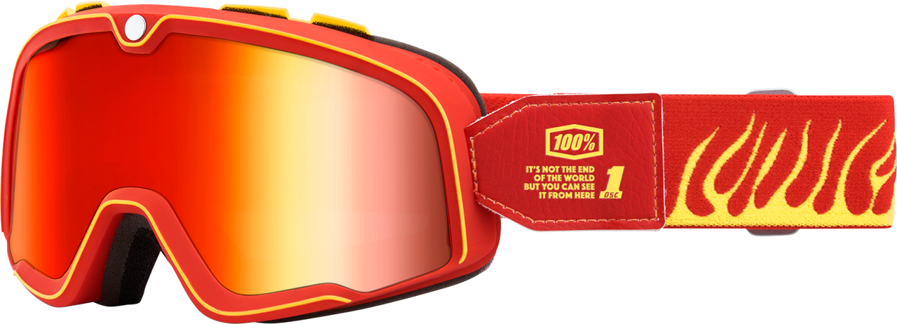 100% Barstow Goggles - Death Spray - Red Mirror 50000-00011