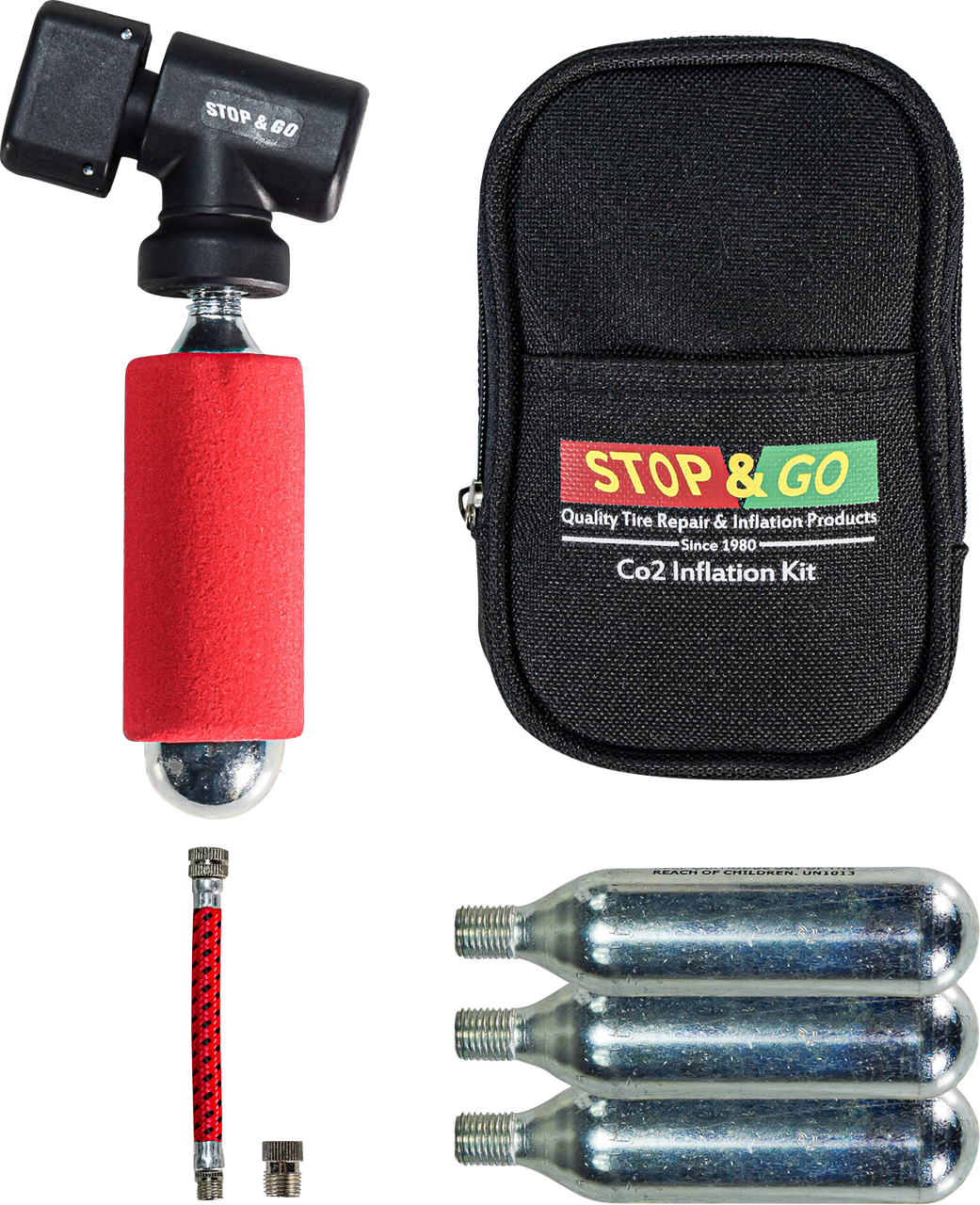 STOP & GO INTERNATIONAL Inflation Kit with Tire Hose - C02 1090A