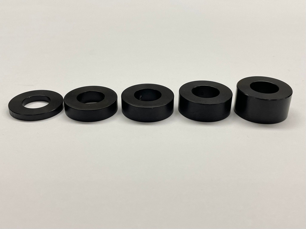 1" OD x 1/2" ID Aluminum Spacers