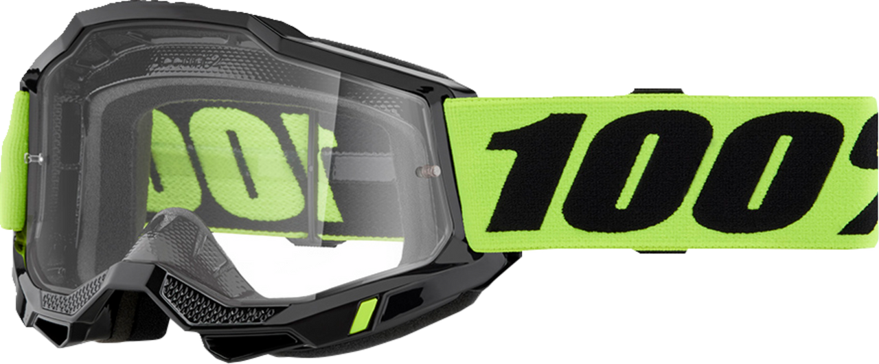 100% Accuri 2 Goggle - Neon Yellow - Clear 50013-00040