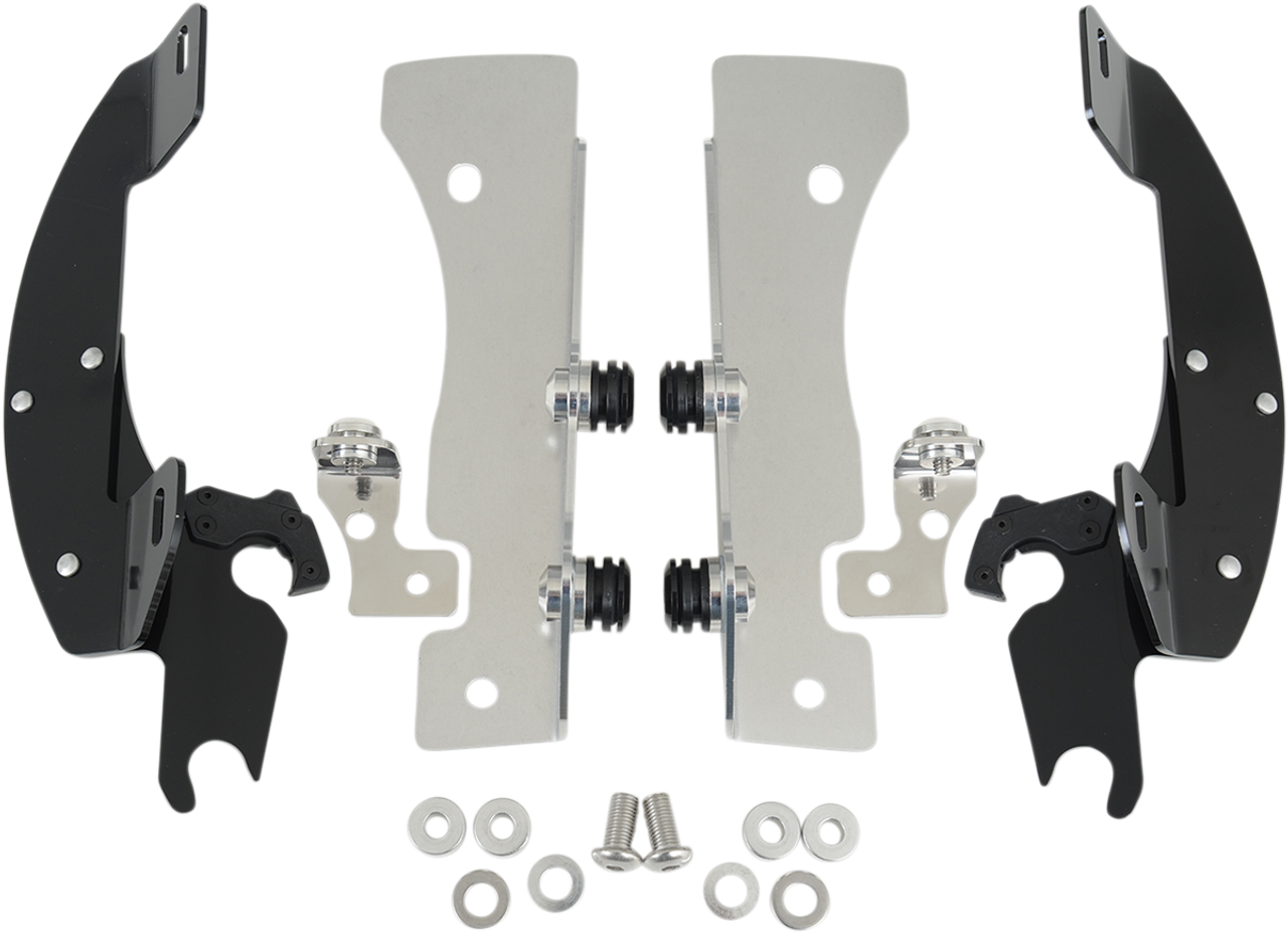 MEMPHIS SHADES Batwing Trigger Lock Mounting Kit - XV16/17 - Black MEM8998