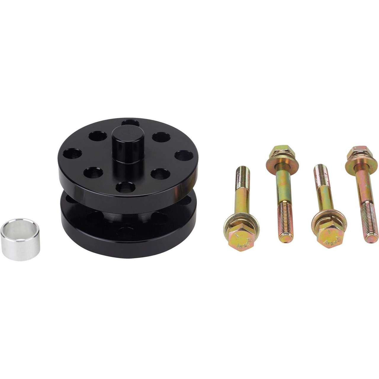 1.5" Billet Aluminum Fan Spacer Kit – Black Anodized with Bolts, Bushings & Washers