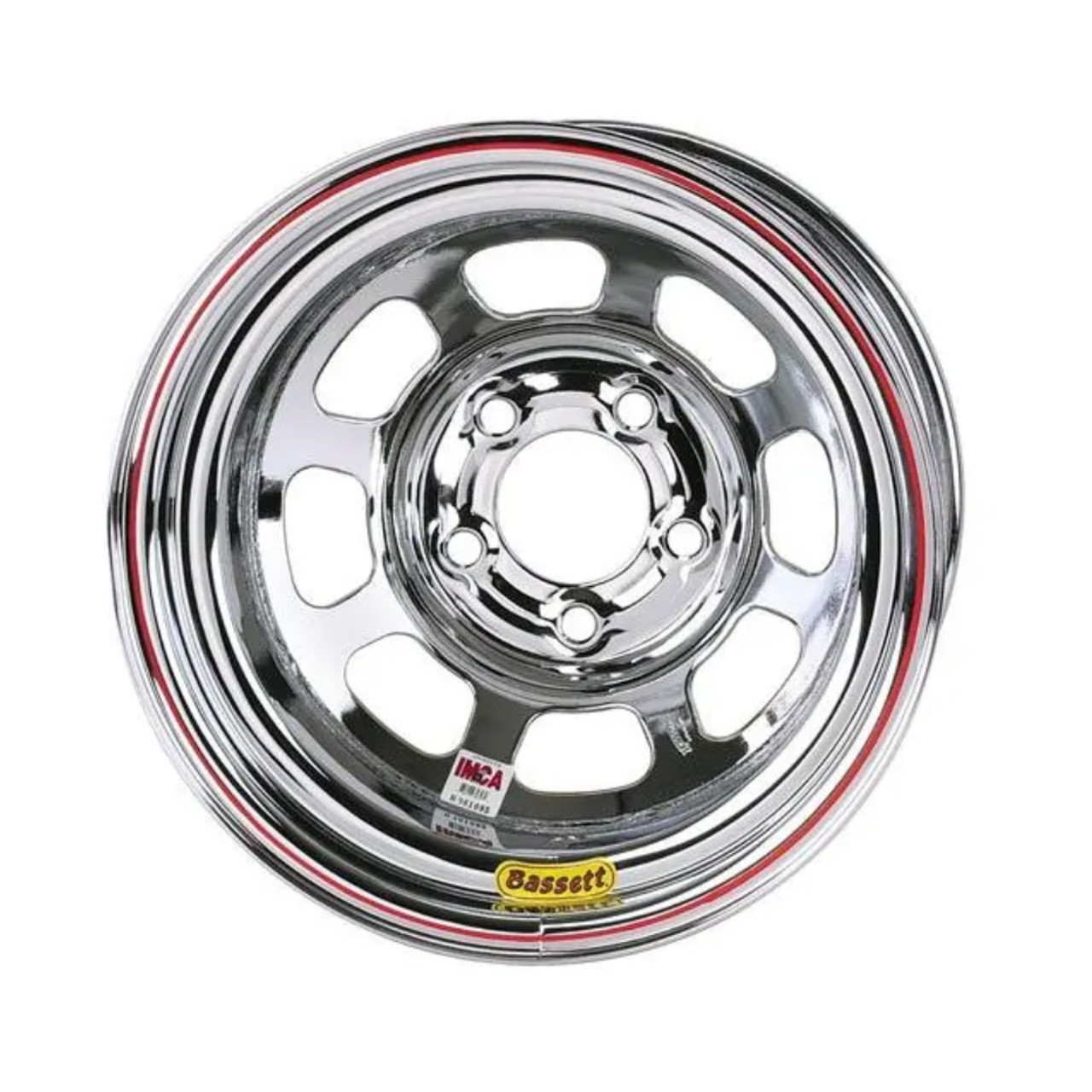 Bassett Wheel 14x7 D Hole 4x 100MM 3in Chrome 47SH3C