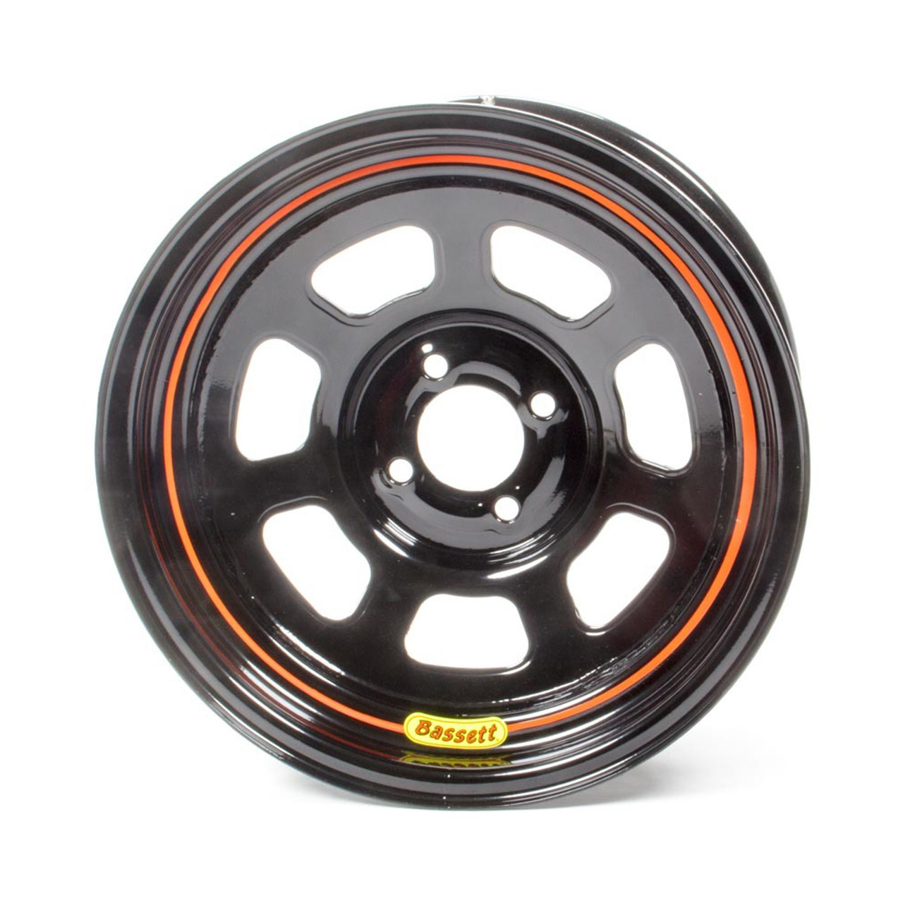 Bassett 15x7 D Hole 4x 100MM 3in Black Wheel 57SH3