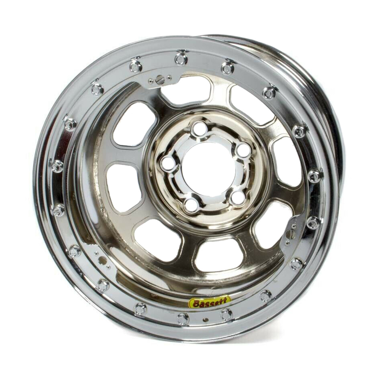 15x8 B/L Chrome Wheel 4.75BC 3in BS 58DC3ICLK