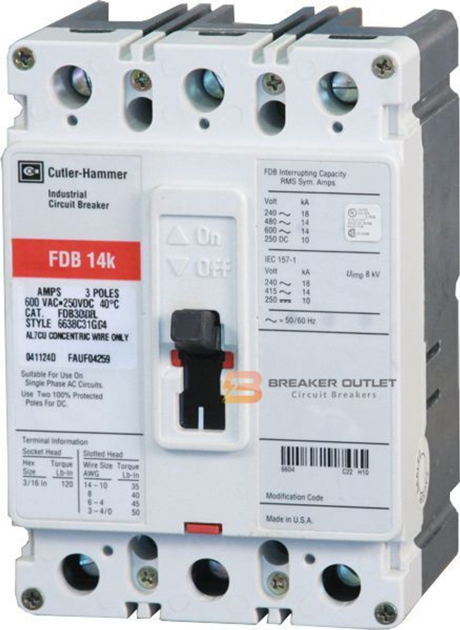 FDB3040 14k Series C Circuit Breaker by Eaton / Cutler-Hammer