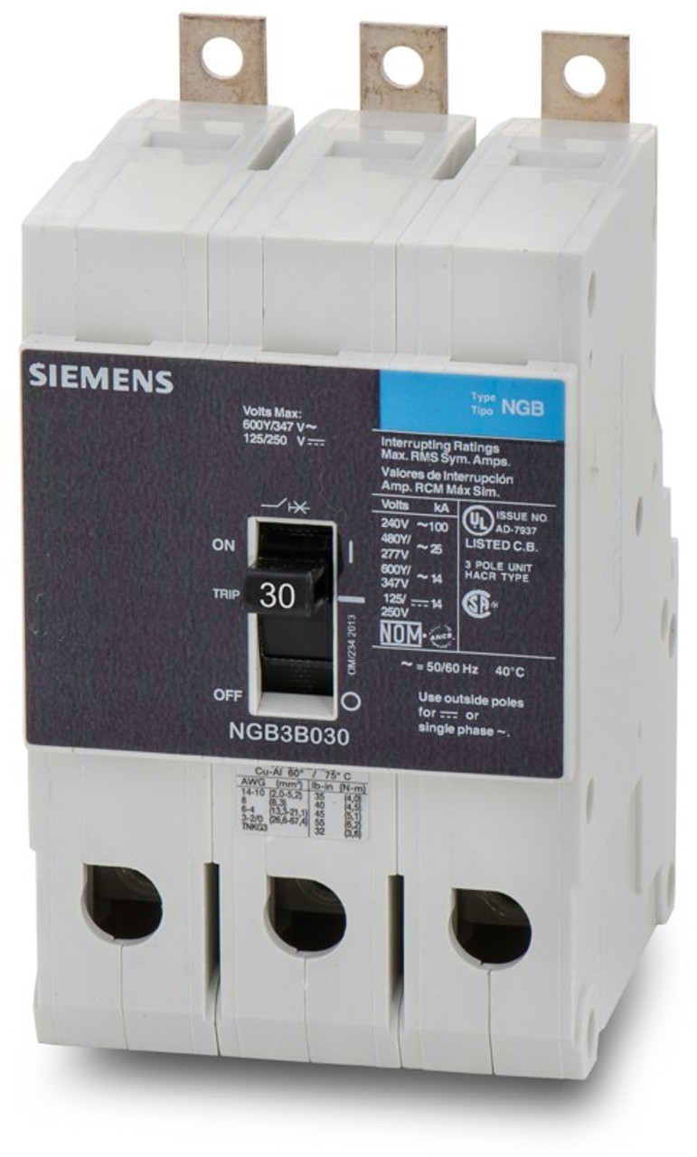 NGB3B015B Siemens Bolt on Panel board Circuit Breaker