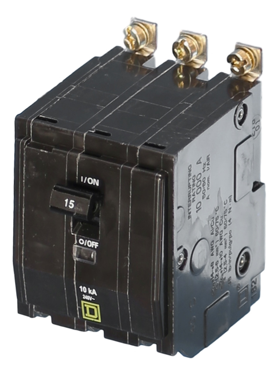 QOB380VH High Interrupting 22k Bolt on Branch Circuit Breaker by Square D