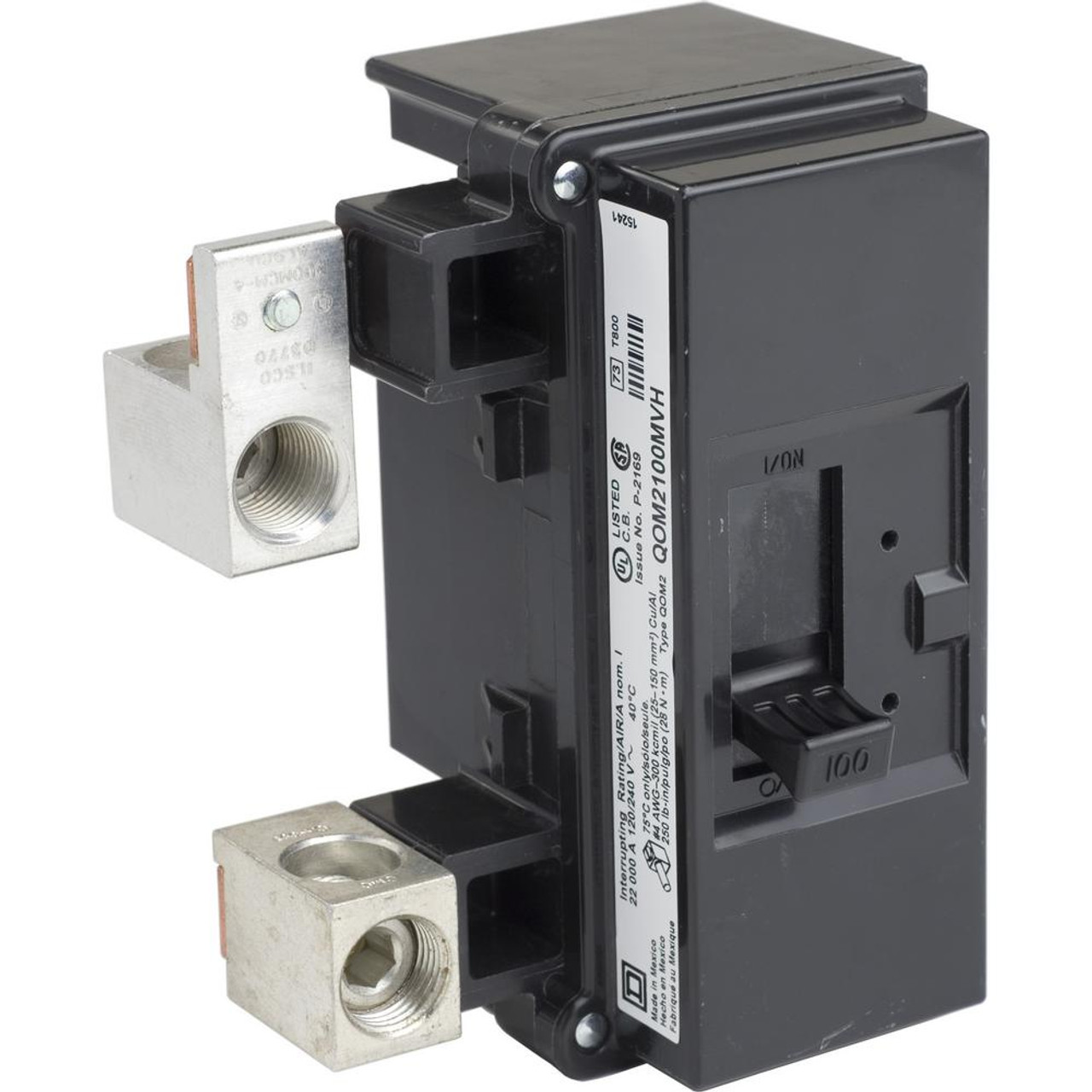 QOM2175VH Main 175A 2 Pole Circuit Breaker by Square D Schneider Electric
