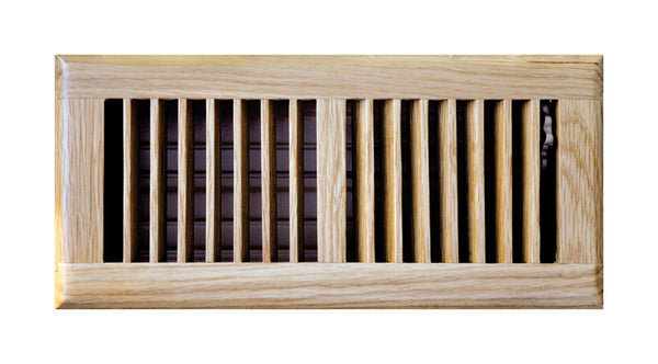 Tru Aire 4 in. H X 10 in. W 2-Way Oak Brown Steel Floor Diffuser