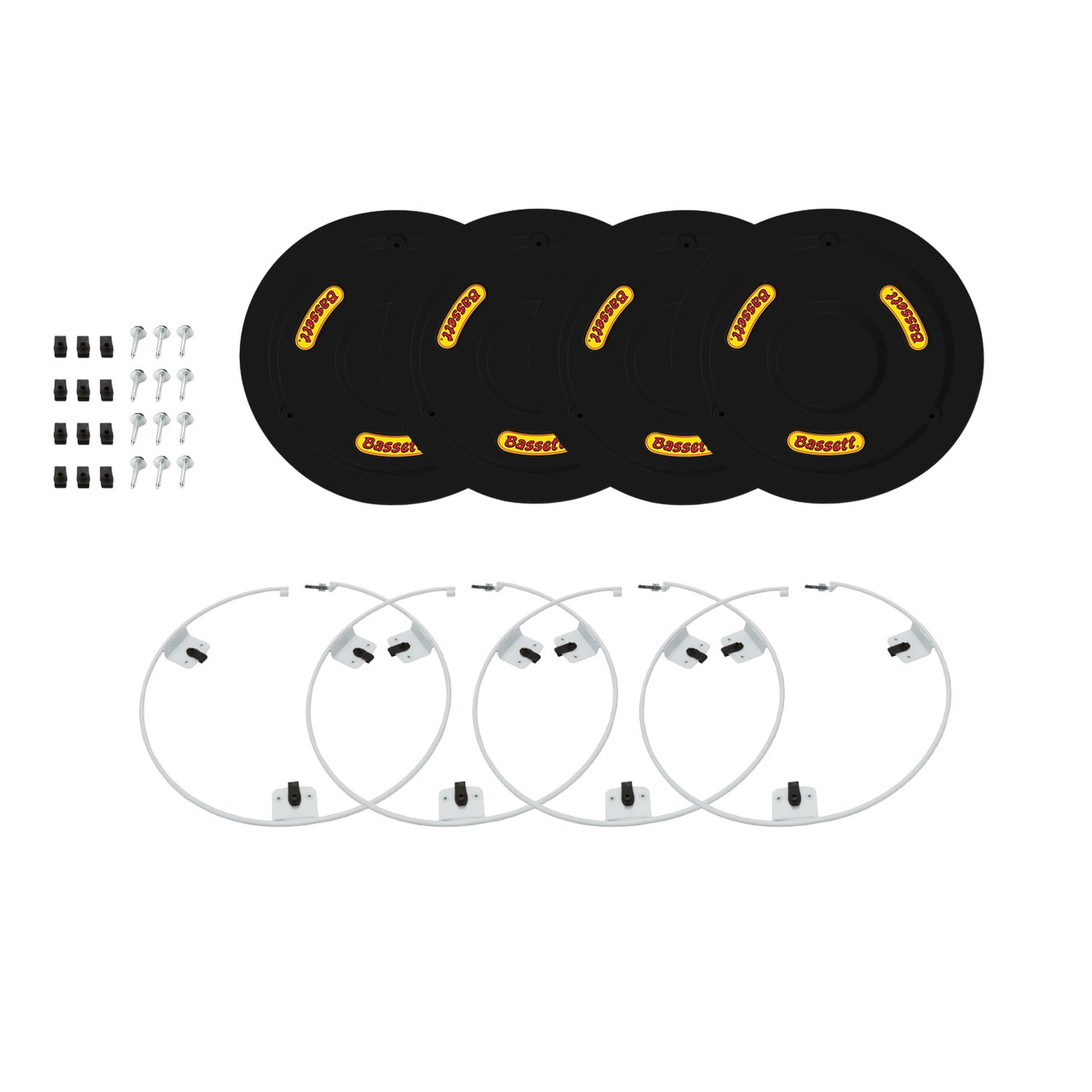 Bassett 15" Wheel Mud Cover Kit with Rings (4)
