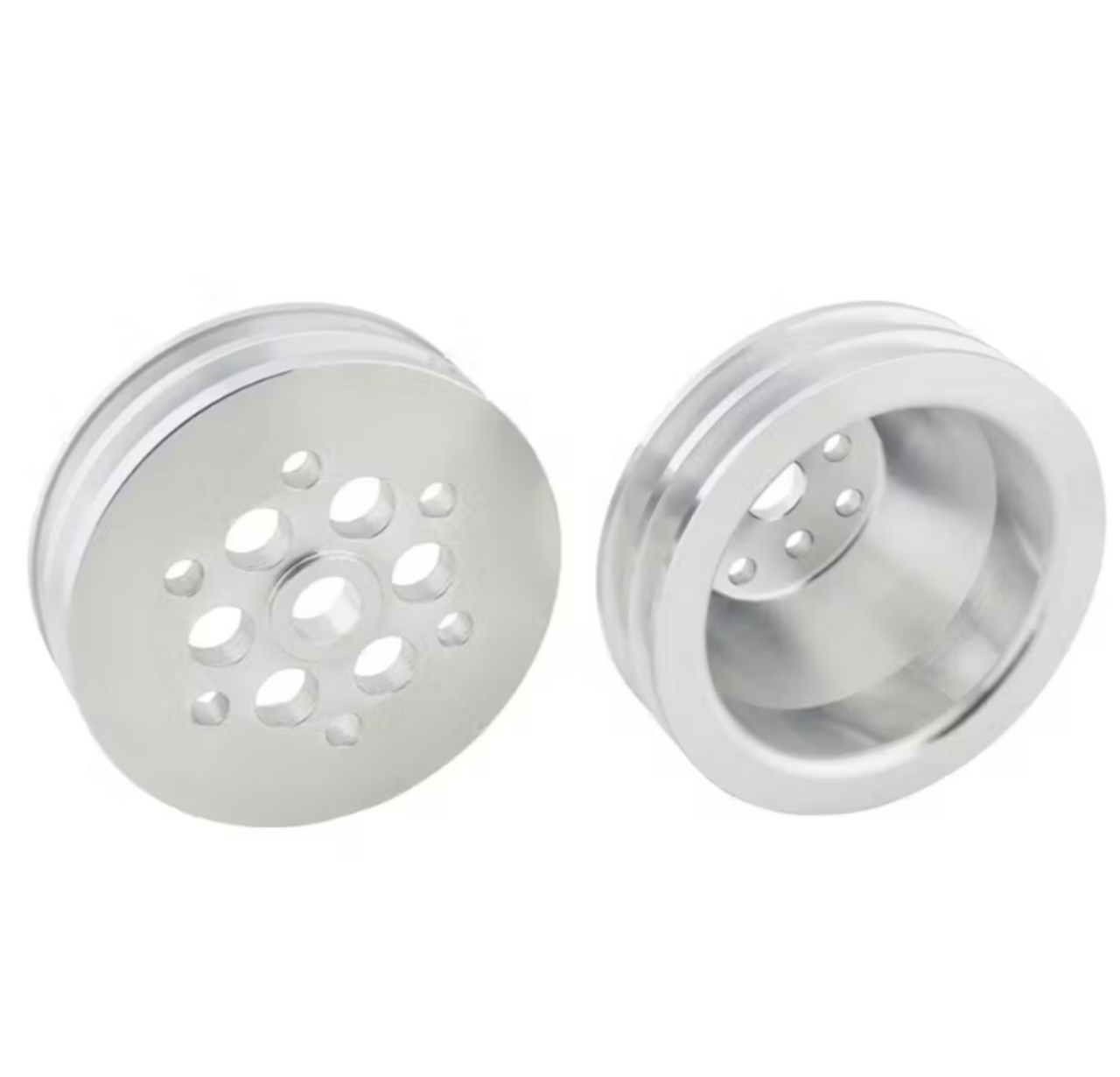 1:1 Pulley Combo for Small Block Chevy Short Water Pump – CNC Machined Aluminum